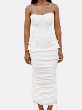 Hanifa White Maxi Dress